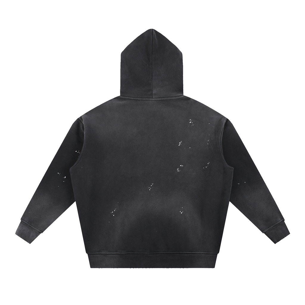 GTG - Vintage Washed Frayed Fleece Hoodie