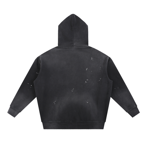 GTG - Vintage Washed Frayed Fleece Hoodie