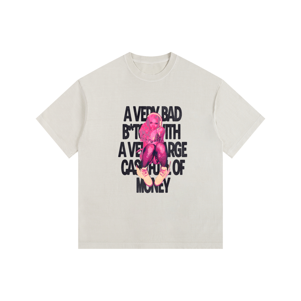 Make It Rain Again - Vintage Washed Oversized Cotton T-Shirt