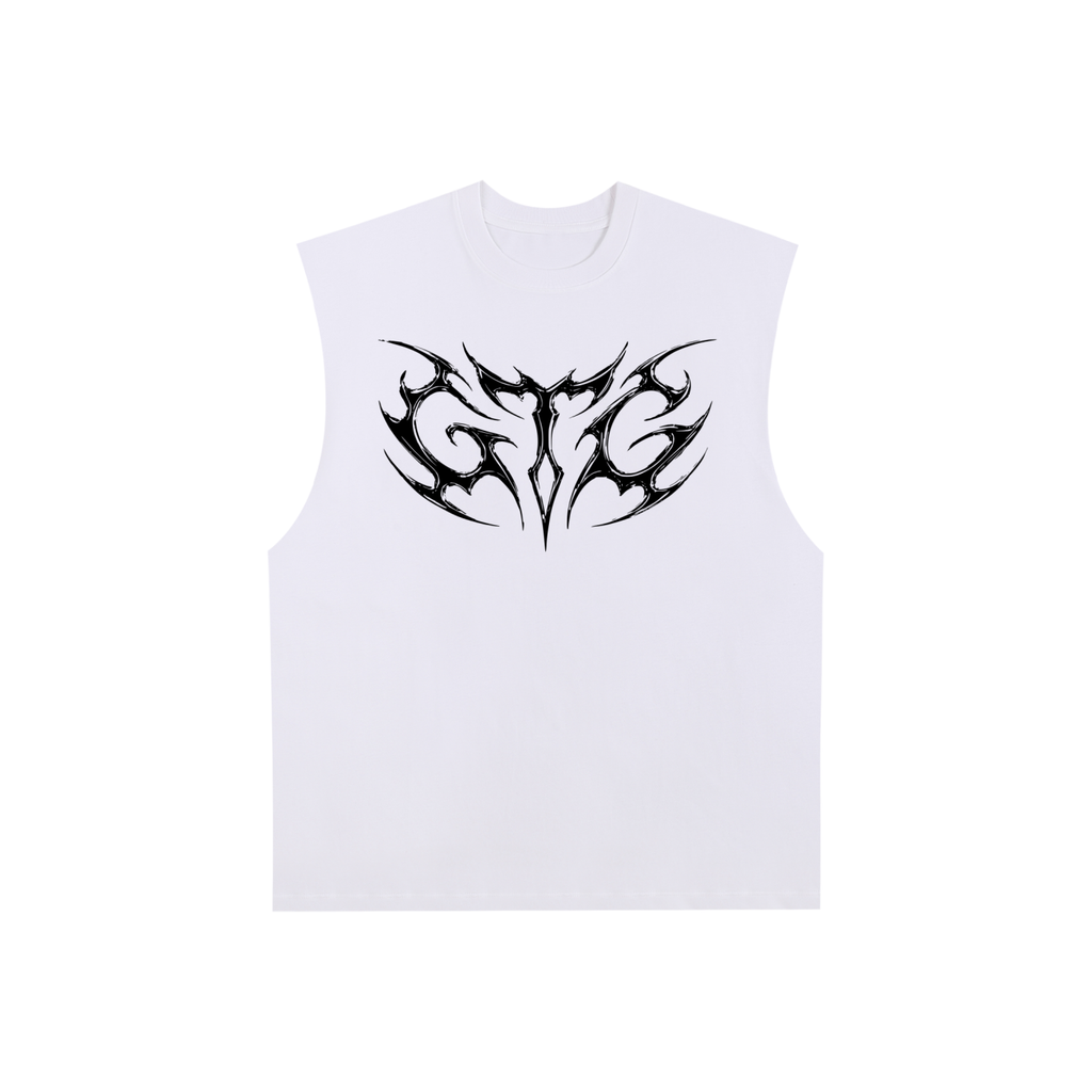 GTG - Raw Edge Cotton Tank Top